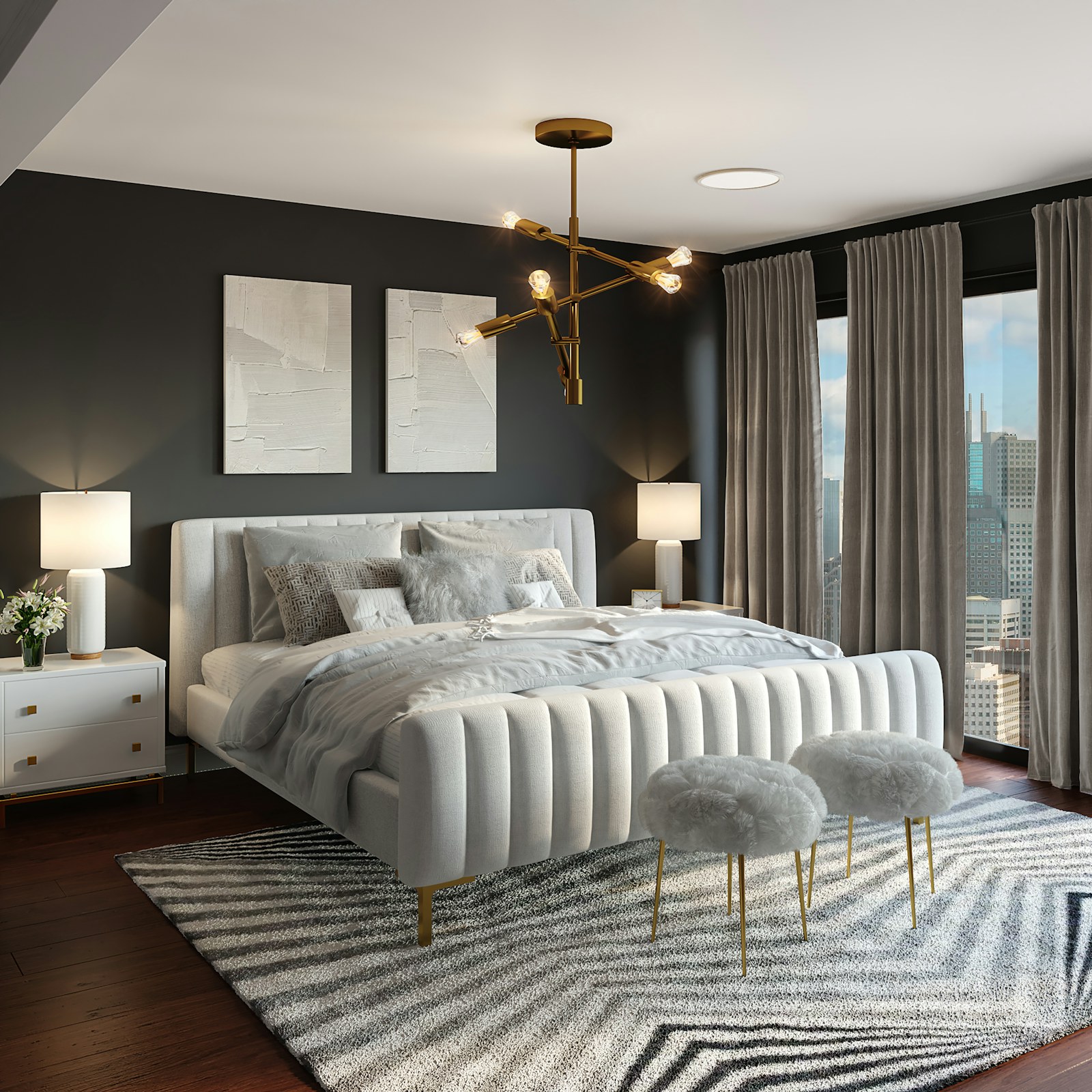 Dunelm vs Wayfair rugs for industrial rooms material and scale detail